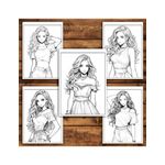 Carti si Birotica - Carti - Carti pentru copii - Carti de colorat - Carte de colorat, 50 de ilustratii, Anime Model Girls - Volumul I, 106 pagini, A5 - Infinity.ro