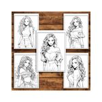 Carti si Birotica - Carti - Carti pentru copii - Carti de colorat - Carte de colorat, 50 de ilustratii, Anime Model Girls - Volumul I, 106 pagini, A5 - Infinity.ro