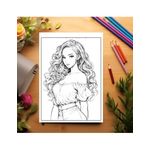 Carti si Birotica - Carti - Carti pentru copii - Carti de colorat - Carte de colorat, 50 de ilustratii, Anime Model Girls - Volumul I, 106 pagini, A5 - Infinity.ro