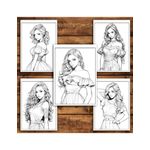 Carti si Birotica - Carti - Carti pentru copii - Carti de colorat - Carte de colorat, 50 de ilustratii, Anime Model Girls - Volumul II, 106 pagini, A5 - Infinity.ro