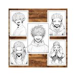 Carti si Birotica - Carti - Carti pentru copii - Carti de colorat - Carte de colorat, 50 de ilustratii, Anime Vampire Boys, 106 pagini, A5 - Infinity.ro