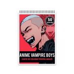 Carti si Birotica - Carti - Carti pentru copii - Carti de colorat - Carte de colorat, 50 de ilustratii, Anime Vampire Boys, 106 pagini, A5 - Infinity.ro