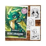 Carti si Birotica - Carti - Carti pentru copii - Carti de colorat - Carte de colorat, 50 de ilustratii, Bebe Dragoni - Volumul III, 106 pagini, A5 - Infinity.ro