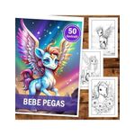 Carti si Birotica - Carti - Carti pentru copii - Carti de colorat - Carte de colorat, 50 de ilustratii, Bebe Pegas, 106 pagini, A5 - Infinity.ro