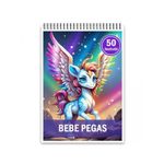 Carti si Birotica - Carti - Carti pentru copii - Carti de colorat - Carte de colorat, 50 de ilustratii, Bebe Pegas, 106 pagini, A5 - Infinity.ro