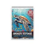 Carti si Birotica - Carti - Carti pentru copii - Carti de colorat - Carte de colorat, 50 de ilustratii, Broaste Testoase, 106 pagini, A5 - Infinity.ro