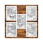 Carti si Birotica - Carti - Carti pentru copii - Carti de colorat - Carte de colorat, 50 de ilustratii, Camera Vrajitorului, 106 pagini, A5 - Infinity.ro