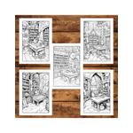 Carti si Birotica - Carti - Carti pentru copii - Carti de colorat - Carte de colorat, 50 de ilustratii, Camera Vrajitorului, 106 pagini, A5 - Infinity.ro