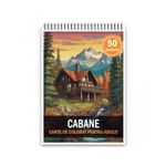 Carti si Birotica - Carti - Carti pentru copii - Carti de colorat - Carte de colorat, 50 de ilustratii, Cabane, 106 pagini, A5 - Infinity.ro