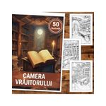 Carti si Birotica - Carti - Carti pentru copii - Carti de colorat - Carte de colorat, 50 de ilustratii, Camera Vrajitorului, 106 pagini, A5 - Infinity.ro