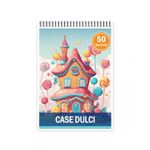 Carti si Birotica - Carti - Carti pentru copii - Carti de colorat - Carte de colorat, 50 de ilustratii, Case Dulci, 106 pagini, A5 - Infinity.ro