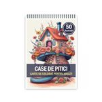 Carti si Birotica - Carti - Carti pentru copii - Carti de colorat - Carte de colorat, 50 de ilustratii, Case de pitici, 106 pagini, A5 - Infinity.ro