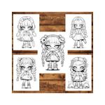 Carti si Birotica - Carti - Carti pentru copii - Carti de colorat - Carte de colorat, 50 de ilustratii, Chibi Horror Girls, 106 pagini, A5 - Infinity.ro