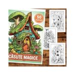 Carti si Birotica - Carti - Carti pentru copii - Carti de colorat - Carte de colorat, 50 de ilustratii, Casute Magice, 106 pagini, A5 - Infinity.ro