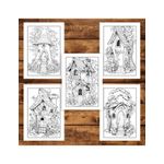 Carti si Birotica - Carti - Carti pentru copii - Carti de colorat - Carte de colorat, 50 de ilustratii, Casute Magice, 106 pagini, A5 - Infinity.ro