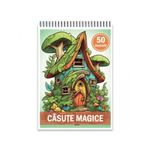 Carti si Birotica - Carti - Carti pentru copii - Carti de colorat - Carte de colorat, 50 de ilustratii, Casute Magice, 106 pagini, A5 - Infinity.ro