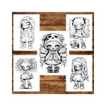 Carti si Birotica - Carti - Carti pentru copii - Carti de colorat - Carte de colorat, 50 de ilustratii, Chibi Horror Girls, 106 pagini, A5 - Infinity.ro