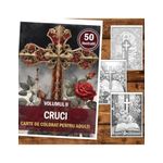 Carti si Birotica - Carti - Carti pentru copii - Carti de colorat - Carte de colorat, 50 de ilustratii, Cruci - Volumul II, 106 pagini, A5 - Infinity.ro