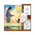 Carti si Birotica - Carti - Carti pentru copii - Carti de colorat - Carte de colorat, 50 de ilustratii, Copiii lui Dumnezeu, 106 pagini, A5 - Infinity.ro