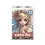 Carti si Birotica - Carti - Carti pentru copii - Carti de colorat - Carte de colorat, 50 de ilustratii, Copii de Zane, 106 pagini, A5 - Infinity.ro