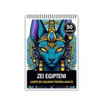 Carti si Birotica - Carti - Carti pentru copii - Carti de colorat - Carte de colorat, 50 de ilustratii, Egyptian Gods, 106 pagini, A5 - Infinity.ro