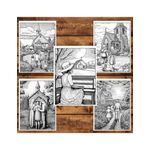 Carti si Birotica - Carti - Carti pentru copii - Carti de colorat - Carte de colorat, 50 de ilustratii, Momende de rugaciune, 106 pagini, A5 - Infinity.ro
