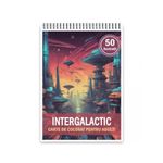 Carti si Birotica - Carti - Carti pentru copii - Carti de colorat - Carte de colorat, 50 de ilustratii, Intergalactic, 106 pagini, A5 - Infinity.ro