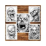 Carti si Birotica - Carti - Carti pentru copii - Carti de colorat - Carte de colorat, 50 de ilustratii, Horror Vibes, 106 pagini, A5 - Infinity.ro
