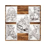 Carti si Birotica - Carti - Carti pentru copii - Carti de colorat - Carte de colorat, 50 de ilustratii, Intergalactic, 106 pagini, A5 - Infinity.ro