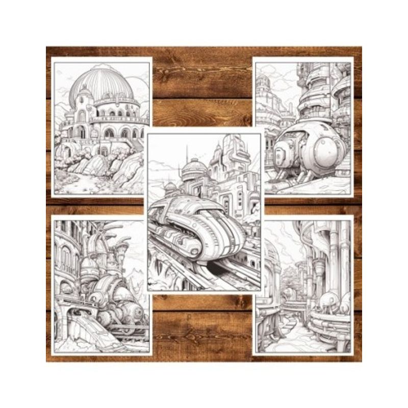 Carti si Birotica - Carti - Carti pentru copii - Carti de colorat - Carte de colorat, 50 de ilustratii, Intergalactic, 106 pagini, A5 - Infinity.ro