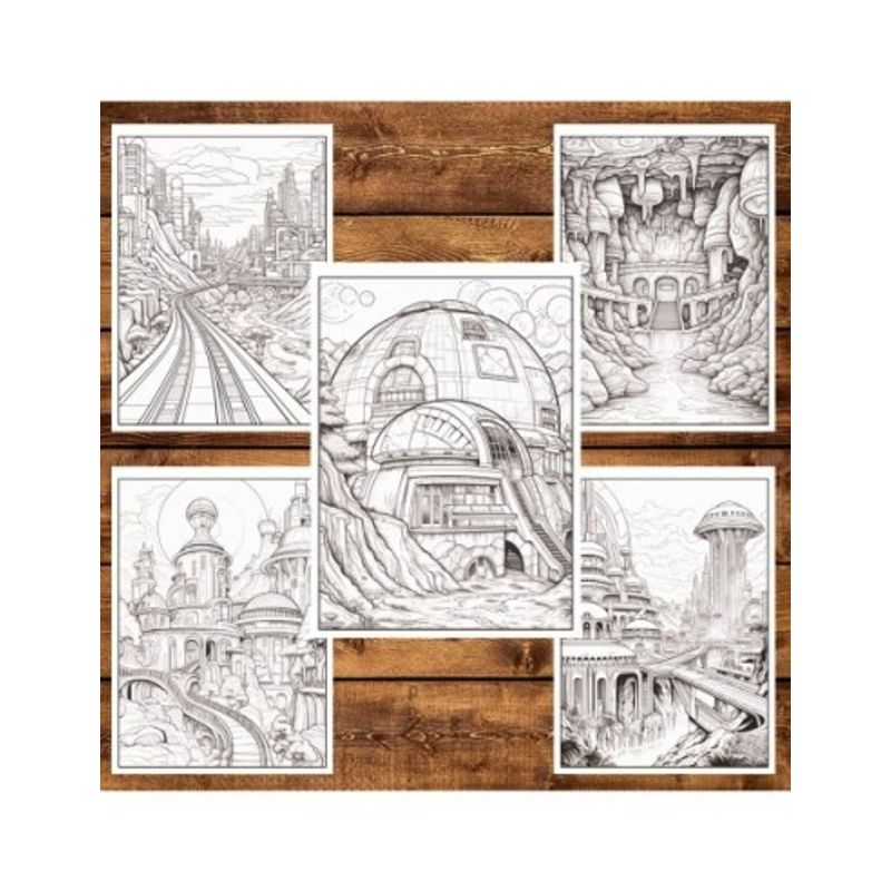 Carti si Birotica - Carti - Carti pentru copii - Carti de colorat - Carte de colorat, 50 de ilustratii, Intergalactic, 106 pagini, A5 - Infinity.ro