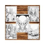 Carti si Birotica - Carti - Carti pentru copii - Carti de colorat - Carte de colorat, 50 de ilustratii, O lume din viitor - Volumul II, 106 pagini, A5 - Infinity.ro