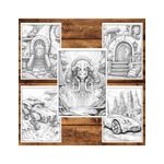 Carti si Birotica - Carti - Carti pentru copii - Carti de colorat - Carte de colorat, 50 de ilustratii, O lume din viitor - Volumul I, 106 pagini, A5 - Infinity.ro