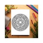 Carti si Birotica - Carti - Carti pentru copii - Carti de colorat - Carte de colorat, 50 de ilustratii, Noduri Celtice, 106 pagini, A5 - Infinity.ro