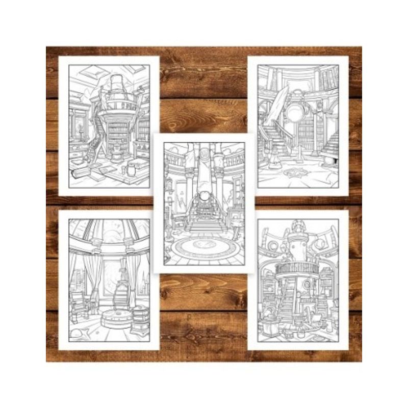 Carti si Birotica - Carti - Carti pentru copii - Carti de colorat - Carte de colorat, 50 de ilustratii, Observatorul astronomic, 106 pagini, A5 - Infinity.ro