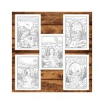 Carti si Birotica - Carti - Carti pentru copii - Carti de colorat - Carte de colorat, 50 de ilustratii, Pesteri inundate, 106 pagini, A5 - Infinity.ro