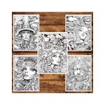 Carti si Birotica - Carti - Carti pentru copii - Carti de colorat - Carte de colorat, 50 de ilustratii, Senzatii Psihedelice - Volumul I, 106 pagini, A5 - Infinity.ro
