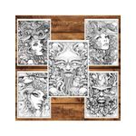 Carti si Birotica - Carti - Carti pentru copii - Carti de colorat - Carte de colorat, 50 de ilustratii, Senzatii Psihedelice - Volumul II, 106 pagini, A5 - Infinity.ro