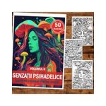 Carti si Birotica - Carti - Carti pentru copii - Carti de colorat - Carte de colorat, 50 de ilustratii, Senzatii Psihedelice - Volumul II, 106 pagini, A5 - Infinity.ro