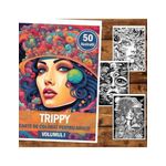 Carti si Birotica - Carti - Carti pentru copii - Carti de colorat - Carte de colorat, 50 de ilustratii, Trippy - Volumul I, 106 pagini, A5 - Infinity.ro