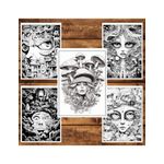 Carti si Birotica - Carti - Carti pentru copii - Carti de colorat - Carte de colorat, 50 de ilustratii, Trippy - Volumul I, 106 pagini, A5 - Infinity.ro