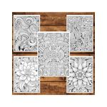 Carti si Birotica - Carti - Carti pentru copii - Carti de colorat - Carte de colorat, 50 de ilustratii, Tipare Abstracte - Volumul II, 106 pagini, A5 - Infinity.ro