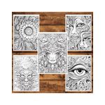 Carti si Birotica - Carti - Carti pentru copii - Carti de colorat - Carte de colorat, 50 de ilustratii, Trippy - Volumul II, 106 pagini, A5 - Infinity.ro