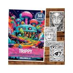 Carti si Birotica - Carti - Carti pentru copii - Carti de colorat - Carte de colorat, 50 de ilustratii, Trippy - Volumul II, 106 pagini, A5 - Infinity.ro