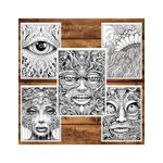 Carti si Birotica - Carti - Carti pentru copii - Carti de colorat - Carte de colorat, 50 de ilustratii, Trippy - Volumul II, 106 pagini, A5 - Infinity.ro