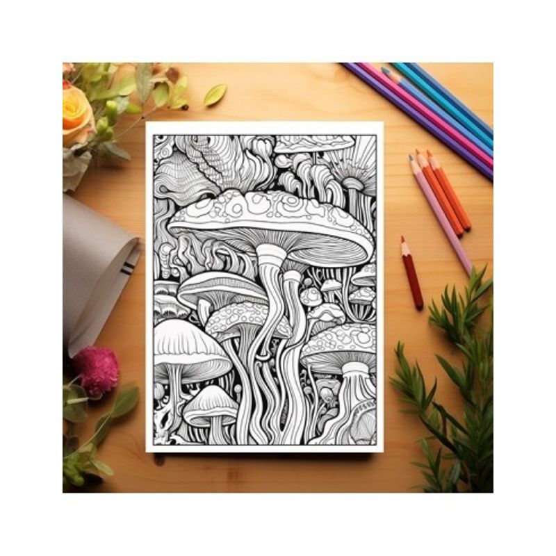 Carti si Birotica - Carti - Carti pentru copii - Carti de colorat - Carte de colorat, 50 de ilustratii, Trippy - Volumul II, 106 pagini, A5 - Infinity.ro