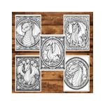 Carti si Birotica - Carti - Carti pentru copii - Carti de colorat - Carte de colorat, 50 de ilustratii, Vitralii cu Dragoni - Volumul II, 106 pagini, A5 - Infinity.ro