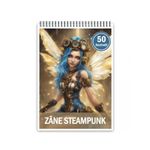 Carti si Birotica - Carti - Carti pentru copii - Carti de colorat - Carte de colorat, 50 de ilustratii, Zane Steampunk, 106 pagini, A5 - Infinity.ro