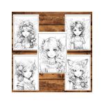 Carti si Birotica - Carti - Carti pentru copii - Carti de colorat - Carte de colorat, 50 de ilustratii, Zane Steampunk, 106 pagini, A5 - Infinity.ro