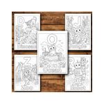 Carti si Birotica - Carti - Carti pentru copii - Carti de colorat - Carte de colorat, 52 de ilustratii Invatam ABC-darul - Engleza, 110 pagini, A5 - Infinity.ro